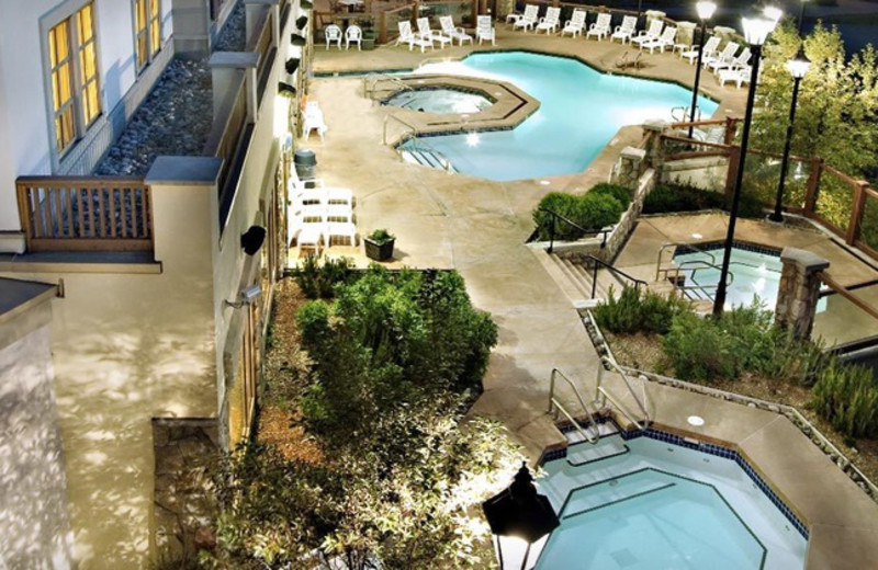 Outdoor pool at Delta Sun Peaks Resort.