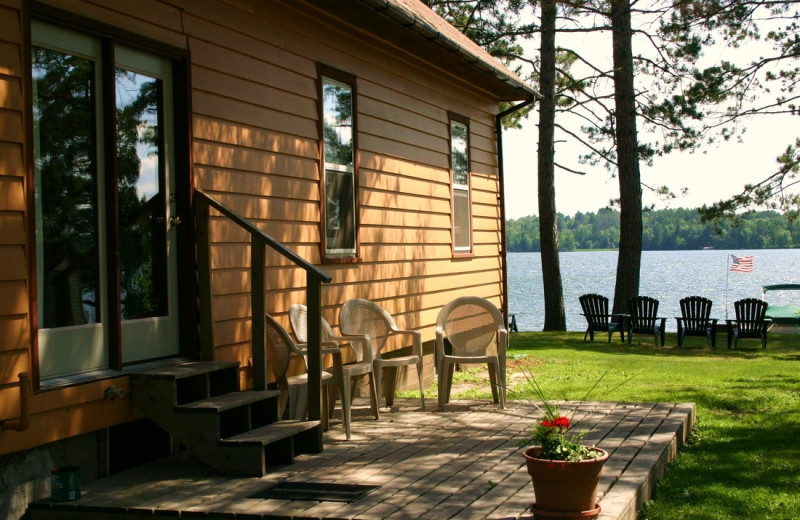 Cabin exterior at Twin Springs Resort.