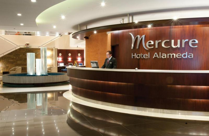 Lobby at Mercure Hotel Alameda.