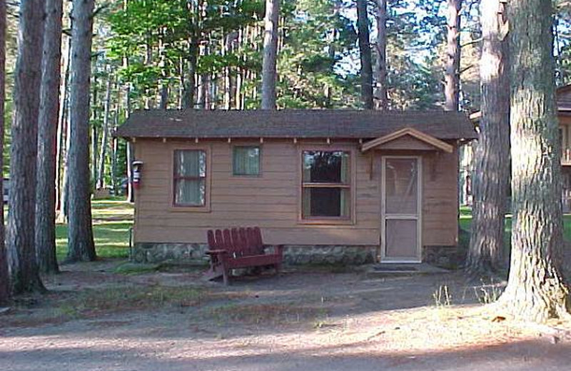 Cabin Exterior at Evergreen Lodge