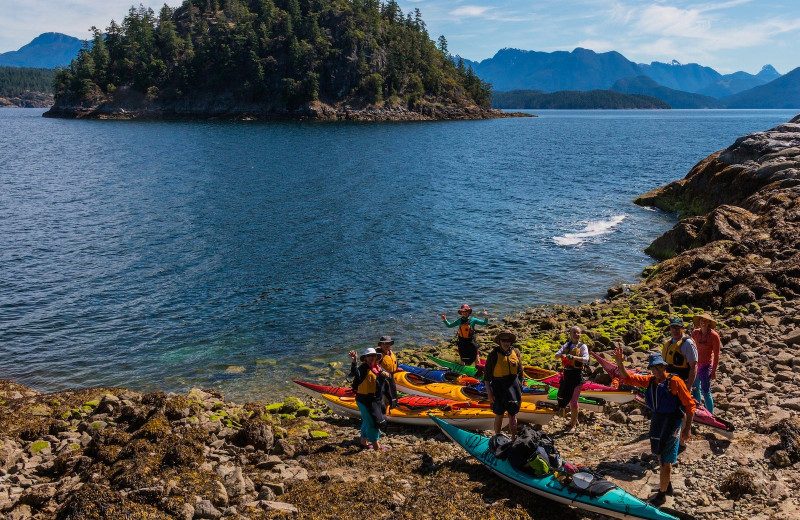 Kayaks at Cabana Desolation Eco Resort.