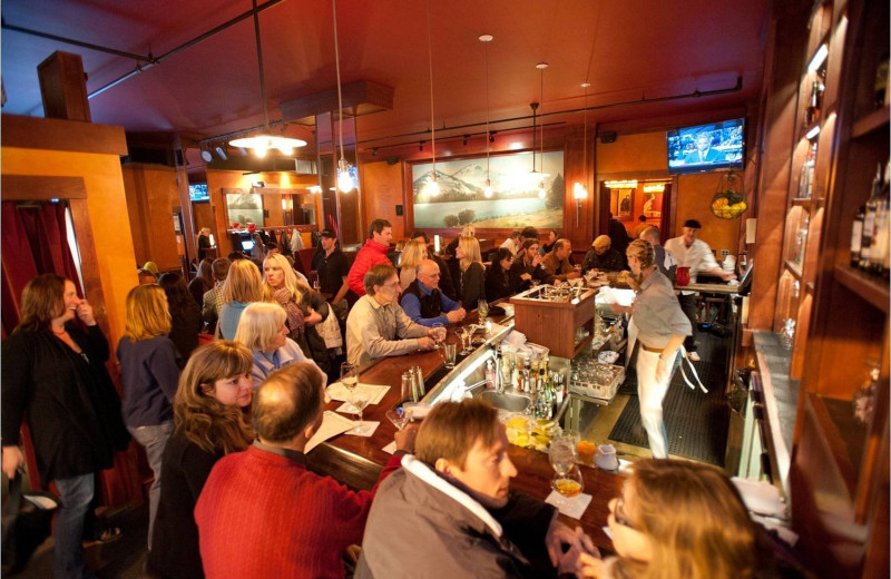 Bar and restaurant at Truckee Hotel.