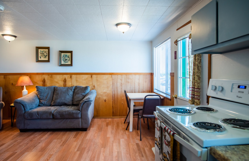 Cabin interior at Oceanside Ocean Front Cabins.