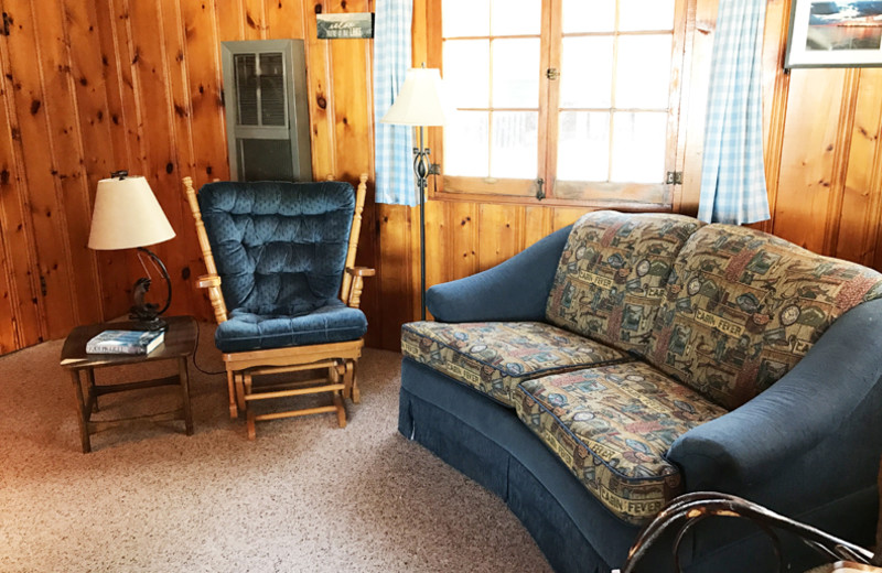 Living room at Grandview of Lake Kabetogama.