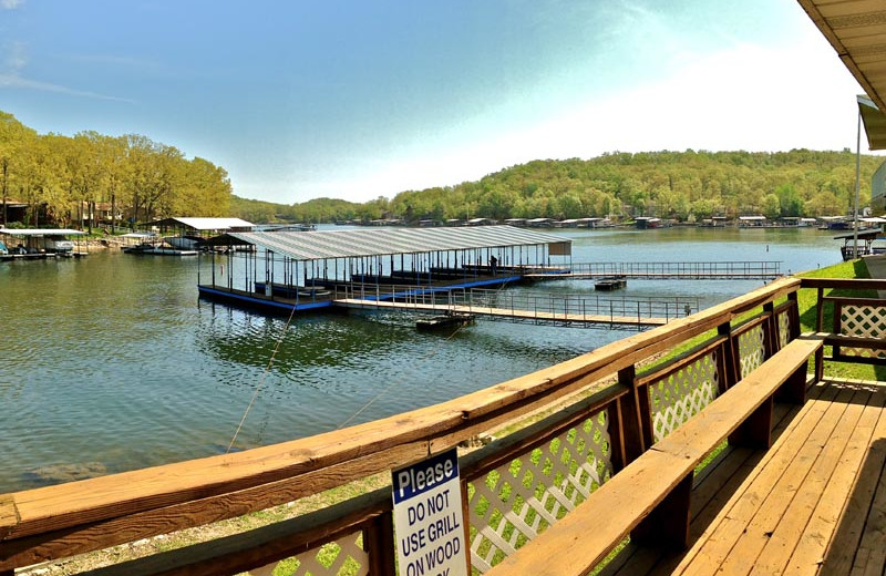 Lake view at Bass Point Resort.