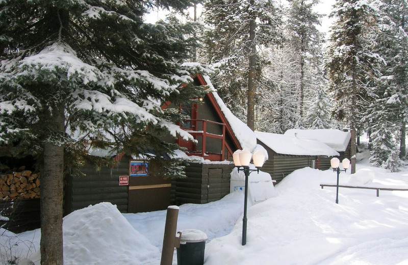 Winter at North Shore Lodge & Resort.