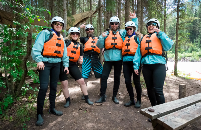 Group at Cedar House Restaurant & Chalets.