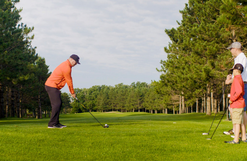 Golf course at Perham Oasis Travel Plaza.