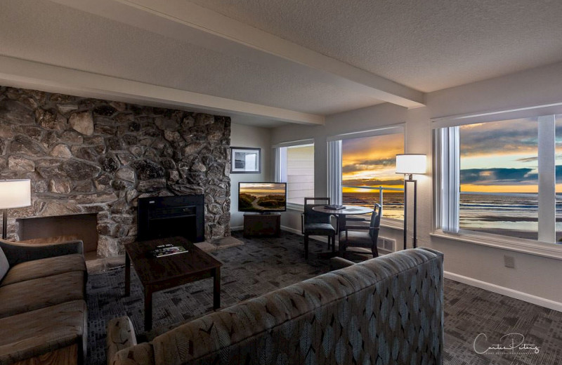 Guest room at Driftwood Shores Resort and Conference Center.