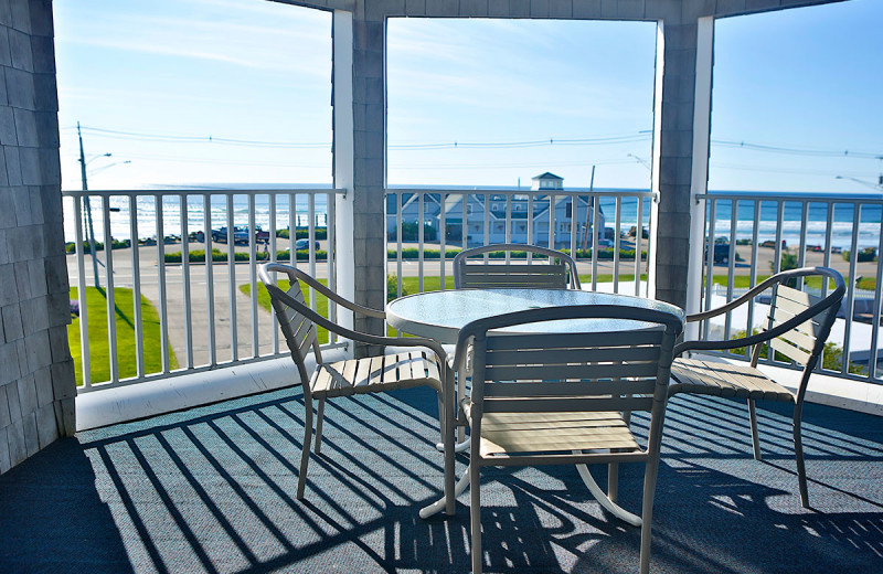 Balcony view at Anchorage Inn.