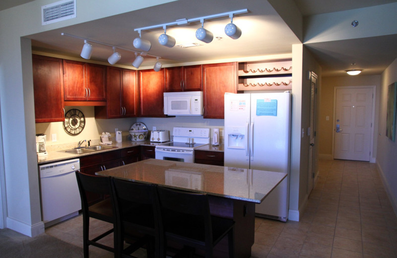 Kitchen at Laketown Wharf.