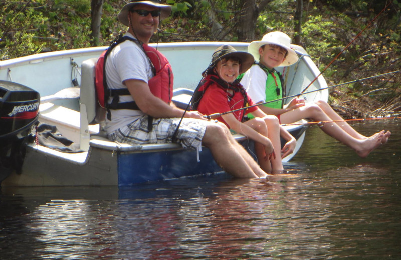 Family fishing at Northern Lights Resort.