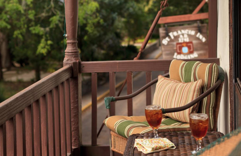 Porch at St. Francis Inn.