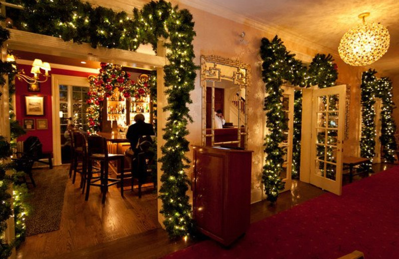 Decorated Lobby Area at The White Cottage