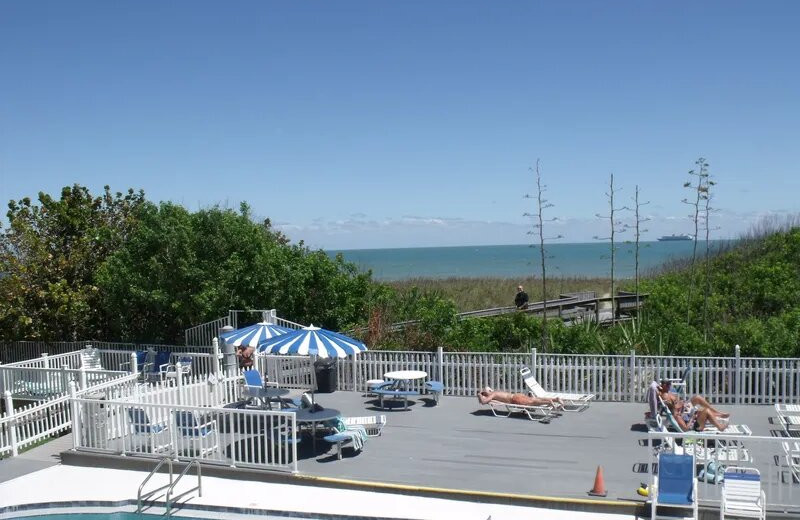 Beach and pool at Seagull Beach Club.