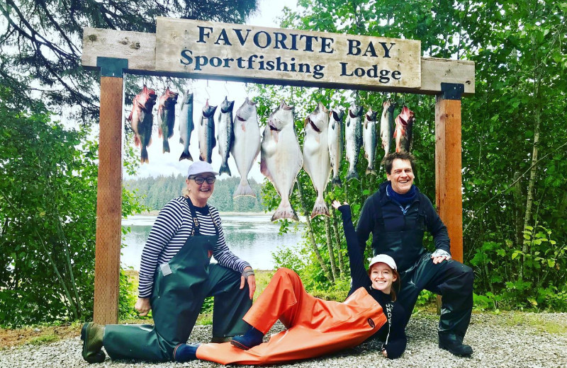 Fishing at Favorite Bay Lodge.