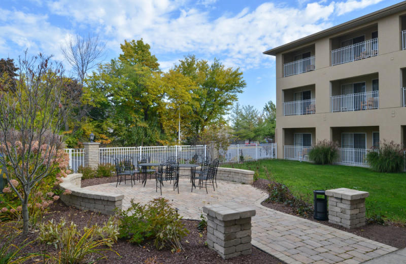 Patio at Holiday Inn Express Hotel & Suites - St. Joseph.