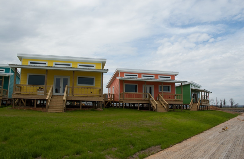 Cabin exterior at D'Arbonne Pointe.