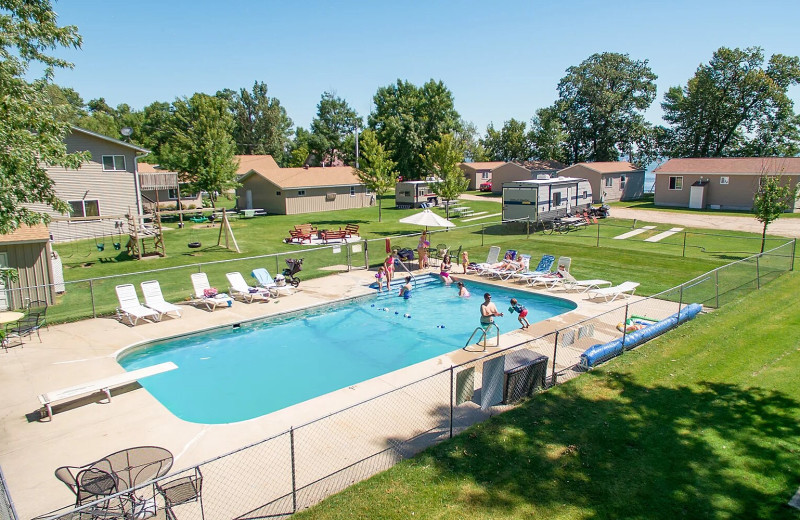 Outdoor pool at Shady Grove Resort.