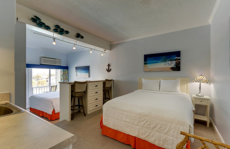 Guest room at Palm Suites.