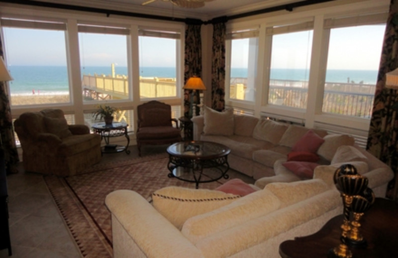 Living Room View at Seaside Rentals
