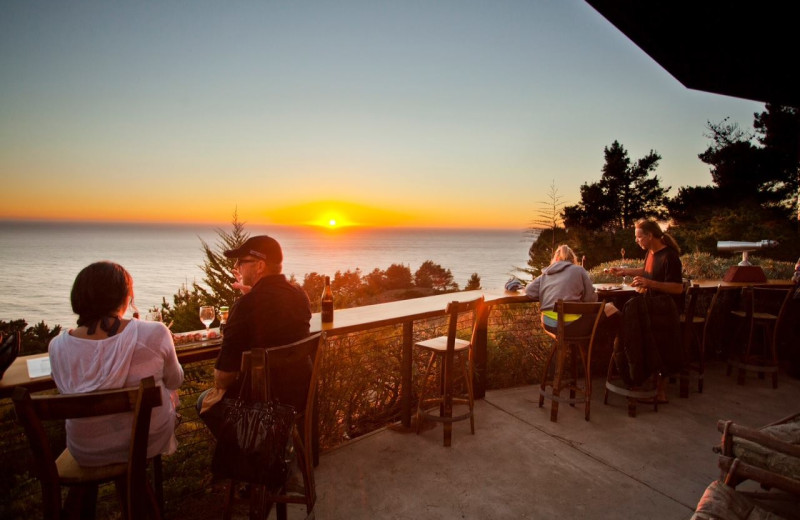 Patio at Treebones Resort.