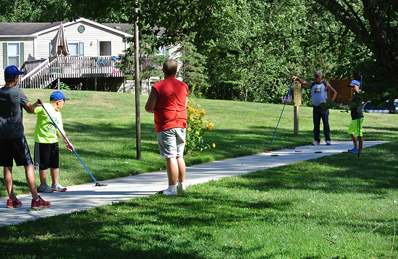 Family games at Upper Cullen Resort.