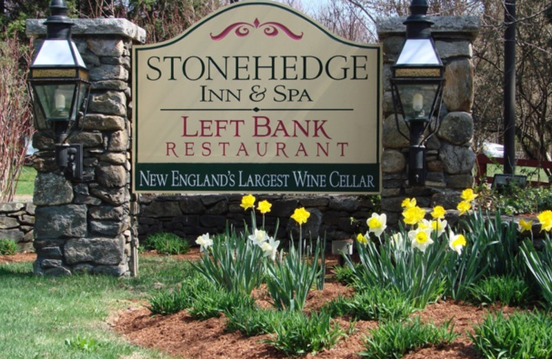 Entrance to Stonehedge Inn and Spa.