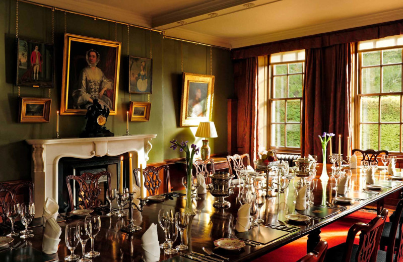 Castle dining room at Luxury Castle Hire.