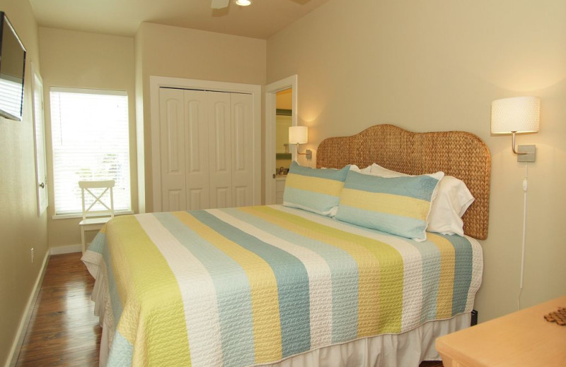 Rental bedroom at Port A Escapes.