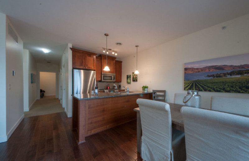 Rental kitchen at realTopia Vacation Rentals.