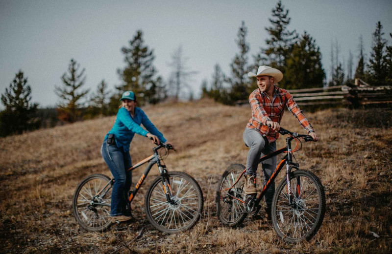 Biking at Big Creek Lodge.