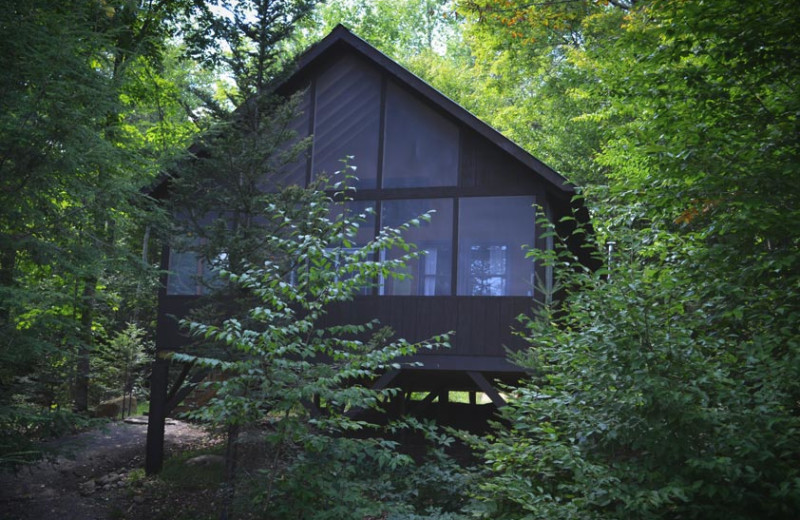 Cabin exterior at Timberlock.