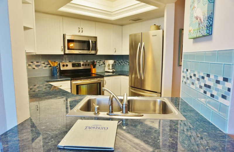 Rental kitchen at Palm Island Resort.