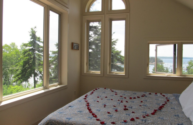 Rental bedroom at Vacation Cottages.