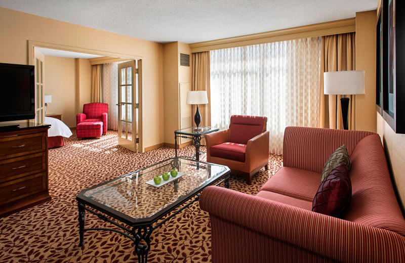 Guest room at Bridgewater Marriott.