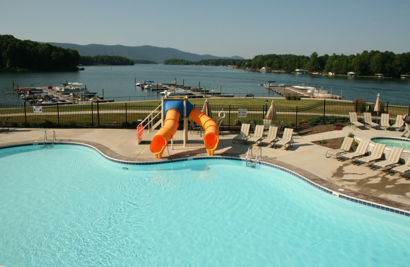 Outdoor pool at Mariners Landing.