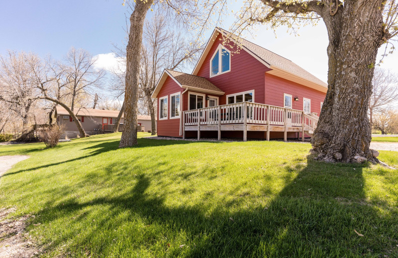 Cabin exterior at Otter Tail Beach Resort.