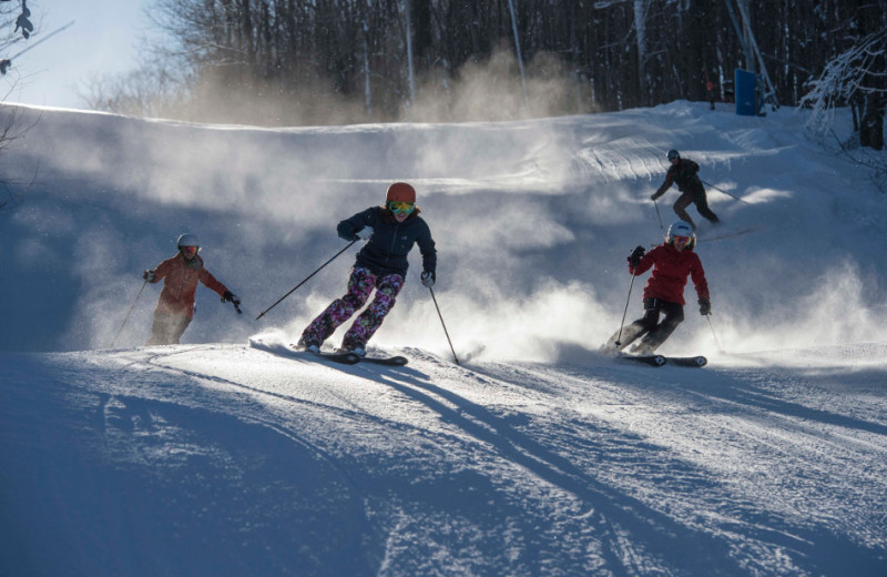 Skiing at Holiday Valley Resort.