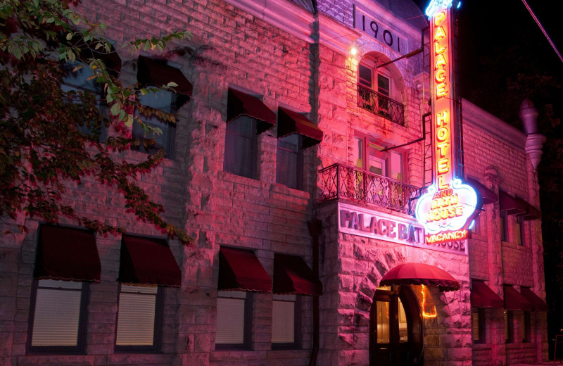 Exterior view of Palace Hotel and Bath House Spa.