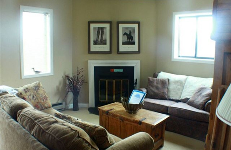 Rental living room at Sugar Ski and Country Club.