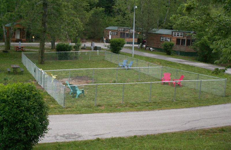 Dog park at Basswood Country Resort.