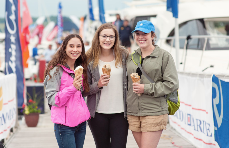 Ice cream and docks at Bay Harbor Village Hotel & Conference Center.