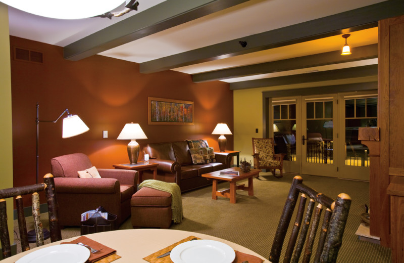 Guest room at Tamarack Lodge.