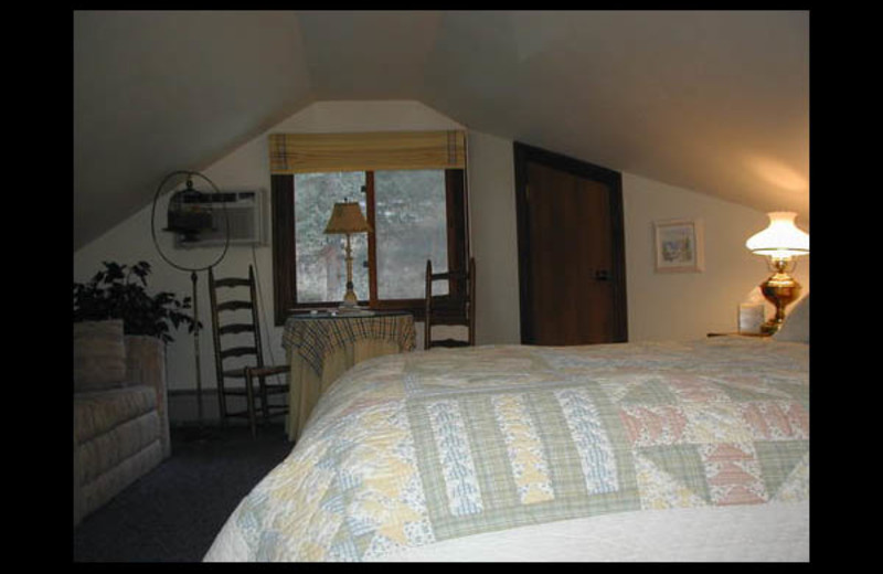 Guest room at Meadow Creek Lodge and Event Center.