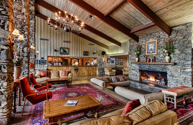 Lobby at Fontana Village Resort.