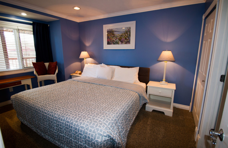 Condo bedroom at The Beach Condominiums Hotel-Resort.