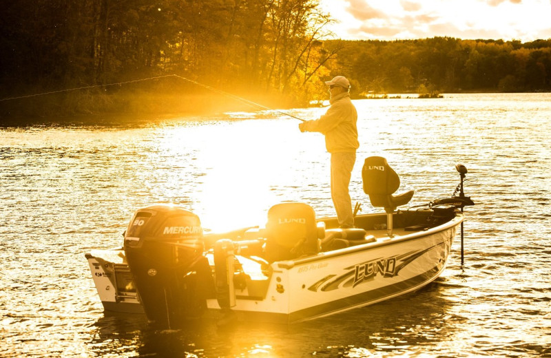 Fishing at Ruttger's Bay Lake Lodge.