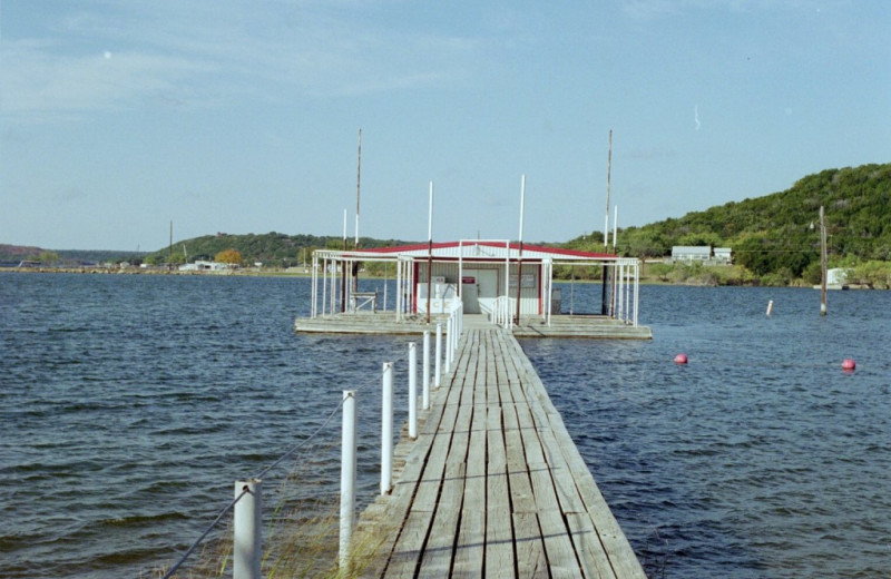 The dock at Fox Hollow Resort.