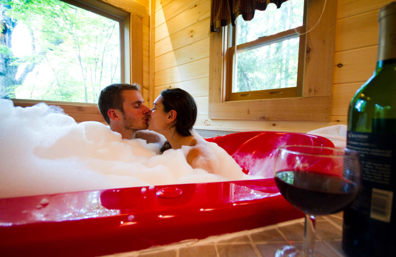 Romantic cabin getaways at Country Road Cabins.